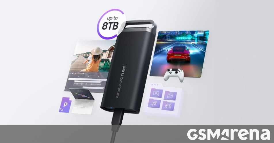 Samsung SSD T5 EVO arrives with up to 8 TB capacity - GSMArena.com