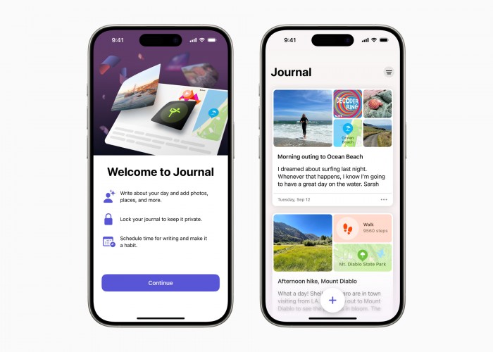 Journal app in iOS 17.2