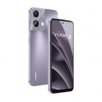 Lava Yuva 3 Pro in Forest Viridian, Meadow Purple and Desert Gold