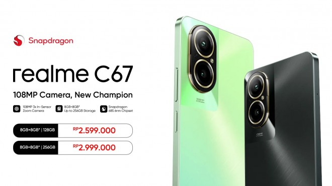 Realme C67 4G pricing in Indonesia