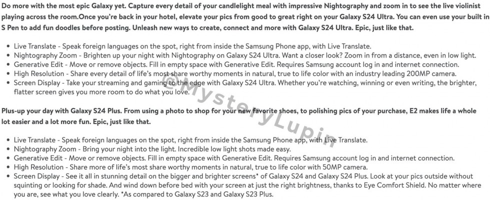 A série Samsung Galaxy S24 vem com tradução ao vivo e edição generativa