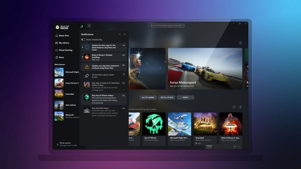 Xbox app for PC gets Compact mode for handheld gaming PCs