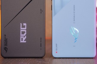 Asus ROG Phone 8 Pro on the left, 8 on the right