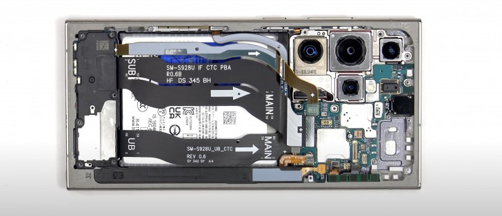 Samsung Galaxy S24 Ultra teardown shows new extensive vapor chamber -  GSMArena.com news