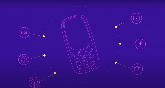 Teaser for an updated Nokia 3310 with 5G support
