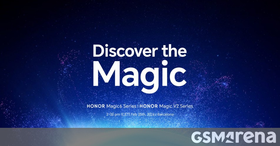 Magic 6 Series, Magic V2 RSR to debut at MWC, Honor confirms