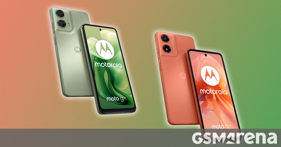 Moto G04 and Moto G24 announced with 6.6" IPS LCDs and Android 14