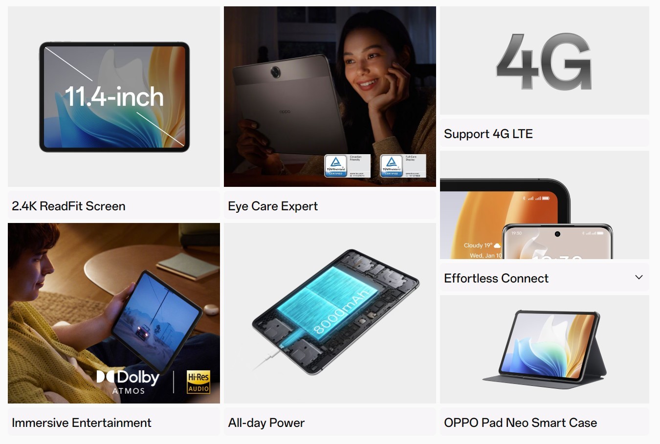 Oppo Pad Neo launches in Malaysia, an affordable 11.35'' tablet with optional LTE
