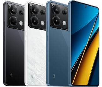 Poco X6 (left) and X6 Pro (right) color options