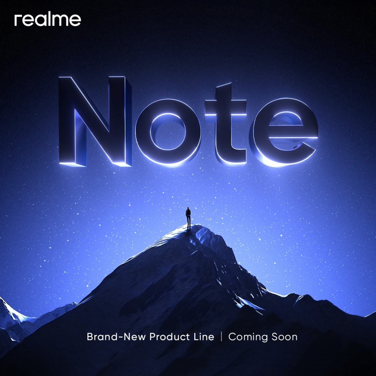 Realme's upcoming product line, the Note, featuring Note 1 with a 108 MP camera