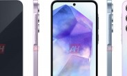 Samsung's Galaxy A55 shows off metal frame in official renders