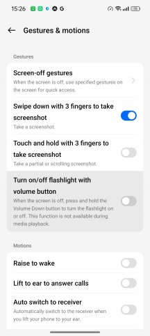 Screen-off gestures and Air gestures