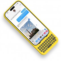 Clicks keyboard cover for iPhones
