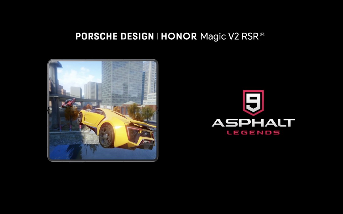 Honor and Gameloft bring 120 fps version of Asphalt 9: Legends to the Porsche Design Magic V2 RSR
