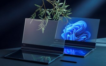 Lenovo is introducing fully transparent laptop concept at MWC 2024