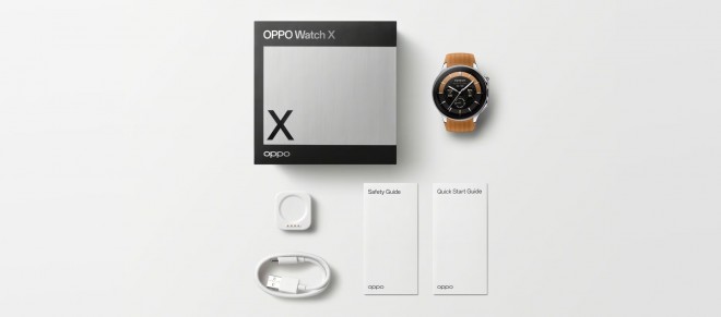 Oppo Watch X packaging and contents