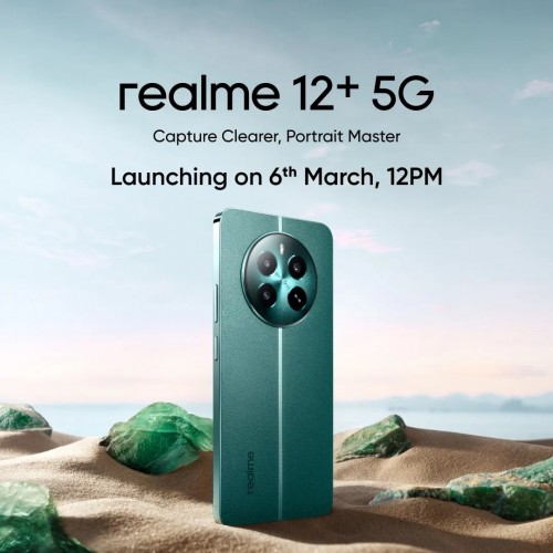 Realme 12+ 5G's India launch date revealed, confirmed to feature Sony LYT600 camera