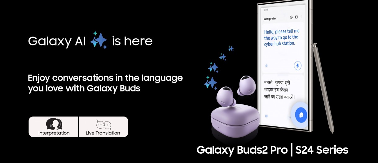 Samsung の Galaxy AI 機能が Galaxy Buds2 Pro、Buds2、および Buds FE に搭載されます