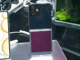 Chameleon Color Technology on a flip foldable phone