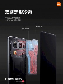 The Xiaomi 14 Ultra is powered by the SD 8 Gen 3 and a 5,300mAh battery