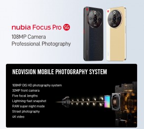 nubia Focus Pro key specs