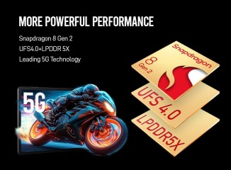 The nubia Pad 3D II is powered by a Snapdragon 8 Gen 2 and a 10,000mAh battery