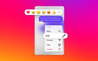 Instagram lets you edit your DMs after sending, pin your chats, and save your favorite stickers
