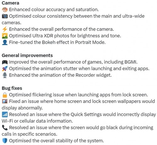 Журнал изменений обновления Nothing OS 2.5.4 для Nothing Phone (2a)