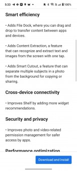 OnePlus Open's Android 14 update's changelog