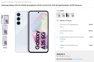 Samsung Galaxy A35: 256GB price