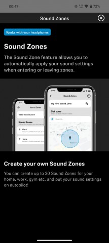 ANC settings and Sound Zones