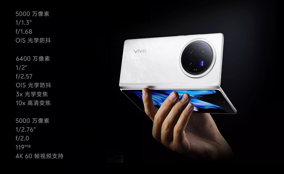 The vivo X Fold3 Pro has a larger main sensor and a better tele camera