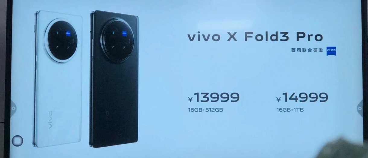 vivo X Fold3 Pro storage configurations and price leak ahead