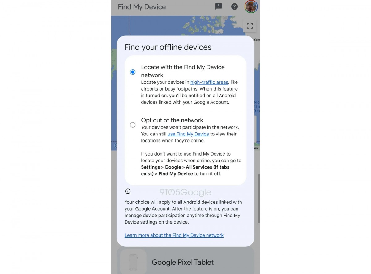 Google's Find My Device network will go live in the next few days