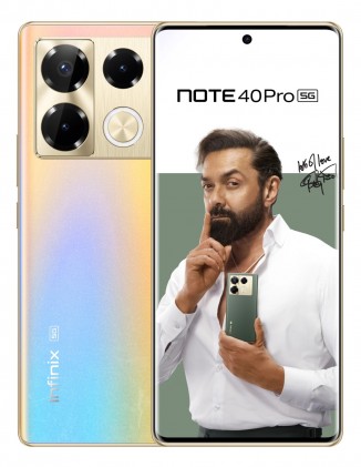 Infinix Note 40 Pro in Titan Gold