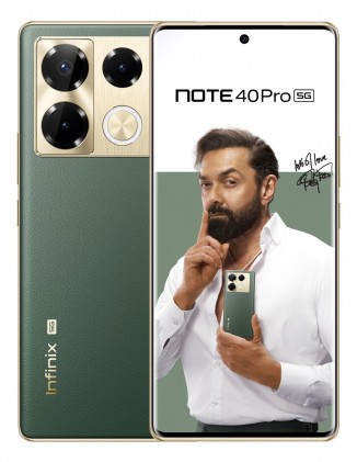 Infinix Note 40 Pro in Vintage Green