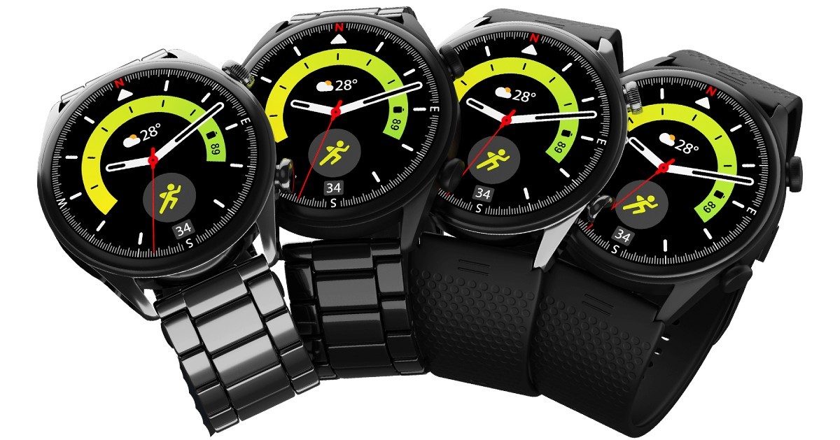 Lava Prowatch ZN versions with stainless steel and silicone strap