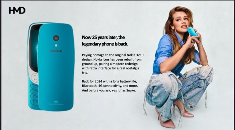 HMD дразнит возрождение Nokia 3210, а также трех телефонов с поддержкой 4G