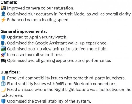 Журнал изменений обновления Nothing OS 2.5.5 для Nothing Phone (2a)