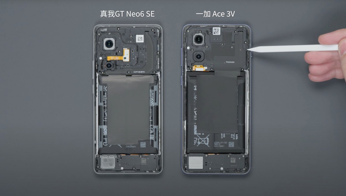 OnePlus Ace 3V и Realme GT Neo6 SE — почти близнецы, показал разбор