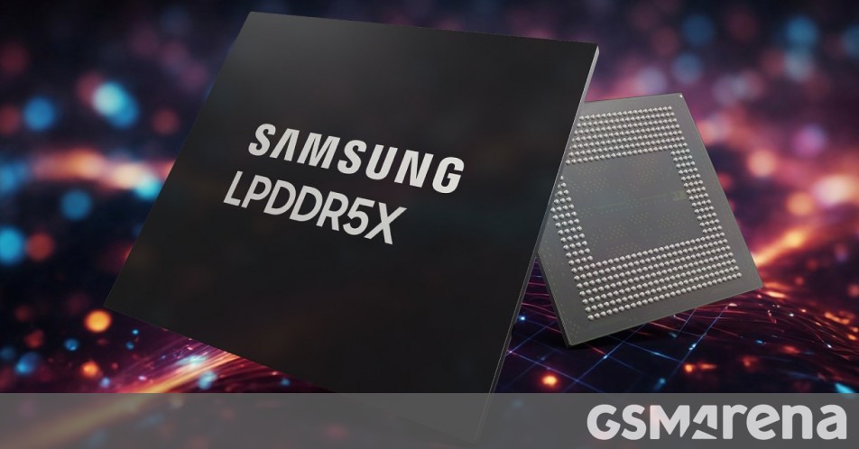 Samsung unveils the fastest LPDDR5X RAM yet for mobile and server AI applications