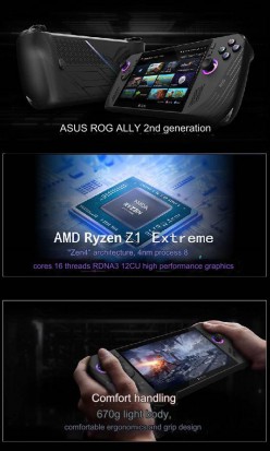 ROG Ally X key specs (machine translated from Korean)