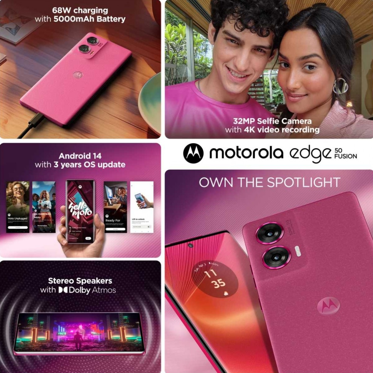 Motorola привозит Edge 50 Fusion в Индию