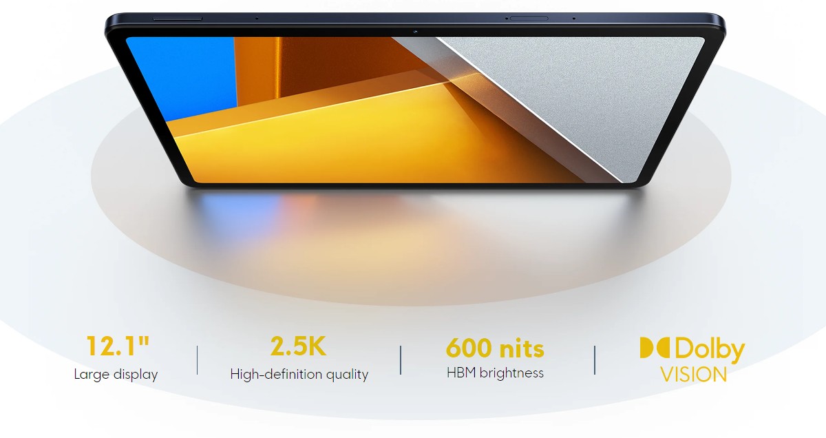 Poco Pad дебютирует с 12,1-дюймовым ЖК-дисплеем, частотой 120 Гц и процессором Snapdragon 7s Gen 2