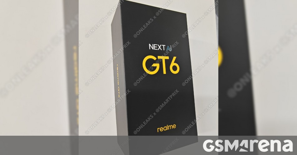 AI-infested Realme GT6 retail box leaks