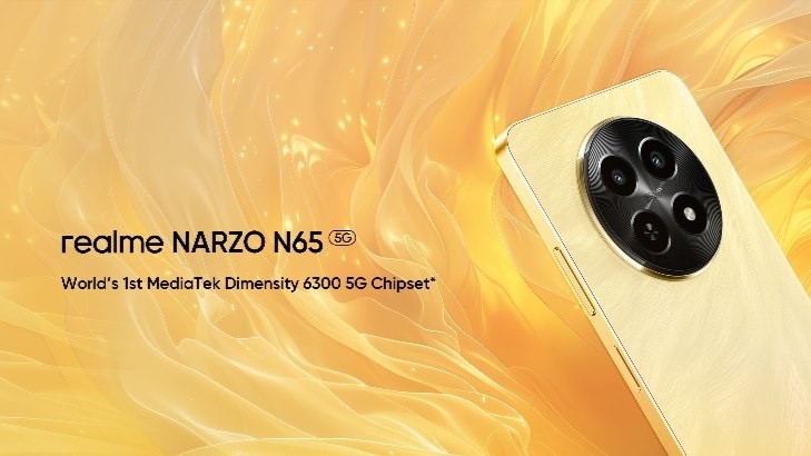 Realme Narzo N65's launch date, specs, and design revealed