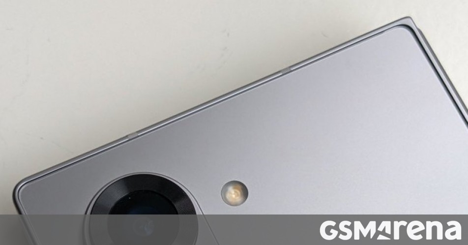 Samsung Galaxy Z Fold6 leaks in another image, this one showing its back