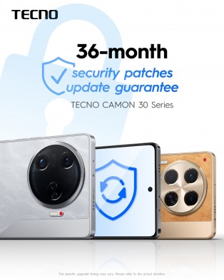 Tecno's software update promise for the Camon 30 series