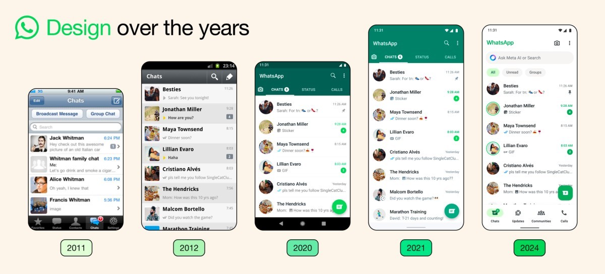 O WhatsApp ganha uma aparência nova e mais fresca e um modo escuro mais escuro