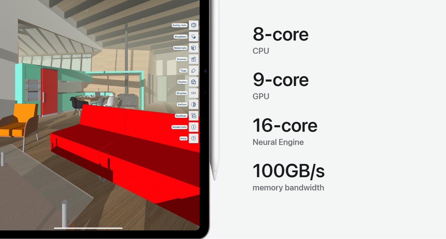 The Apple iPad Air (2024) has a 9-core GPU, not 10-core as originally announced